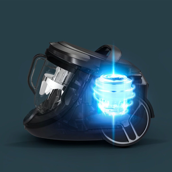 Aspirator fara sac Rowenta Silence Force Cyclonic Effitech® RO7935EA, 500 W, recipient pentru praf 2.5 L, 3 niveluri de filtrare, negru [2]