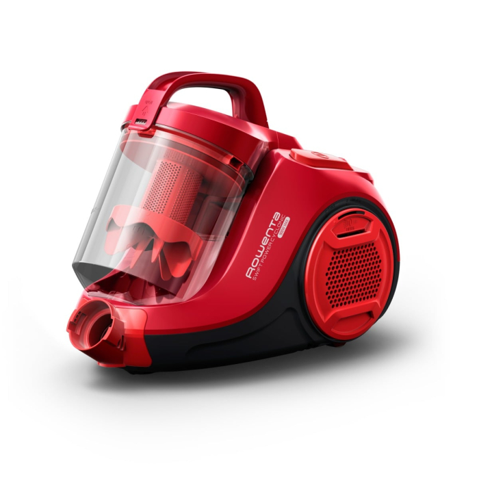 Aspirator fara sac Rowenta Swift Power Cyclonic RO2913EA, 750W, 3 niveluri de filtrare, Tehnologie Effiwatts, acoperire 7.5m, motor Effitech, rosu [5]