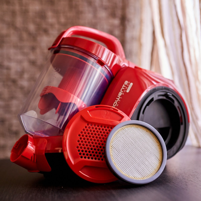 Aspirator fara sac Rowenta Swift Power Cyclonic RO2913EA, 750W, 3 niveluri de filtrare, Tehnologie Effiwatts, acoperire 7.5m, motor Effitech, rosu [14]