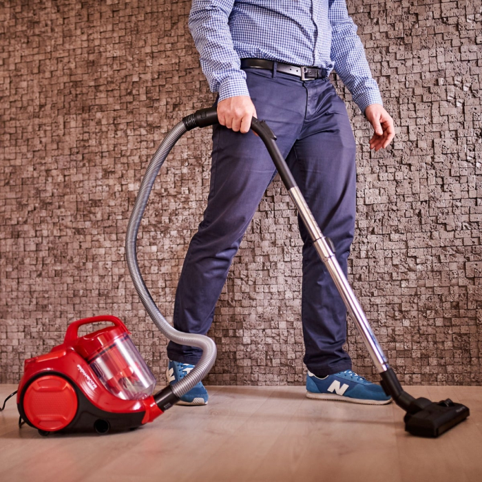 Aspirator fara sac Rowenta Swift Power Cyclonic RO2913EA, 750W, 3 niveluri de filtrare, Tehnologie Effiwatts, acoperire 7.5m, motor Effitech, rosu [19]