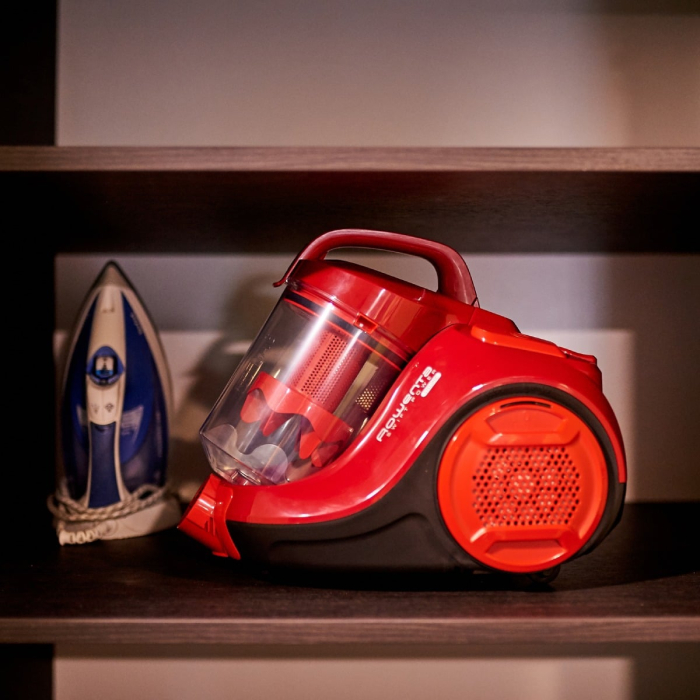 Aspirator fara sac Rowenta Swift Power Cyclonic RO2913EA, 750W, 3 niveluri de filtrare, Tehnologie Effiwatts, acoperire 7.5m, motor Effitech, rosu [16]