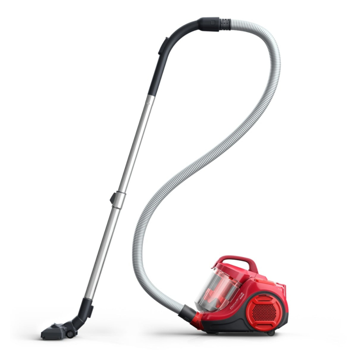 Aspirator fara sac Rowenta Swift Power Cyclonic RO2913EA, 750W, 3 niveluri de filtrare, Tehnologie Effiwatts, acoperire 7.5m, motor Effitech, rosu [4]