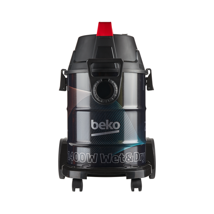 Aspirator umed-uscat Beko VCW41314WI, multifunctional, 1700 W, 21 L, rezervor inox, functie suflare, negru/rosu [2]
