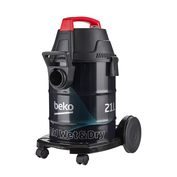 Aspirator umed-uscat Beko VCW41314WI, multifunctional, 1700 W, 21 L, rezervor inox, functie suflare, negru/rosu [3]