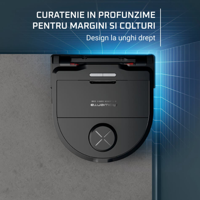 Aspirator robot Rowenta X-Plorer Serie 220 RR9465WH, aspirator si mop, autonomie 120 min, recipient praf 0.35L, nivel de zgomot 70 dB(A), sistem Smart Aqua Power, negru [6]