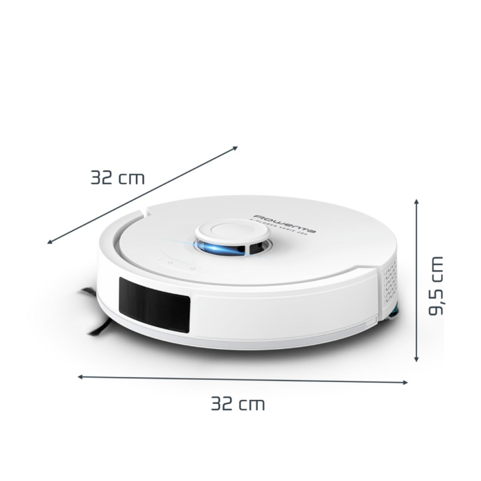 Aspirator robot Rowenta X-Plorer Serie 280 RR88H7E0, putere 8.000 Pa, 120 minute, management harti, statie de incarcare, recipient praf 0.3 L, laser LiDAR 360°, perie anti-incalcire, Wi-Fi, alb [12]