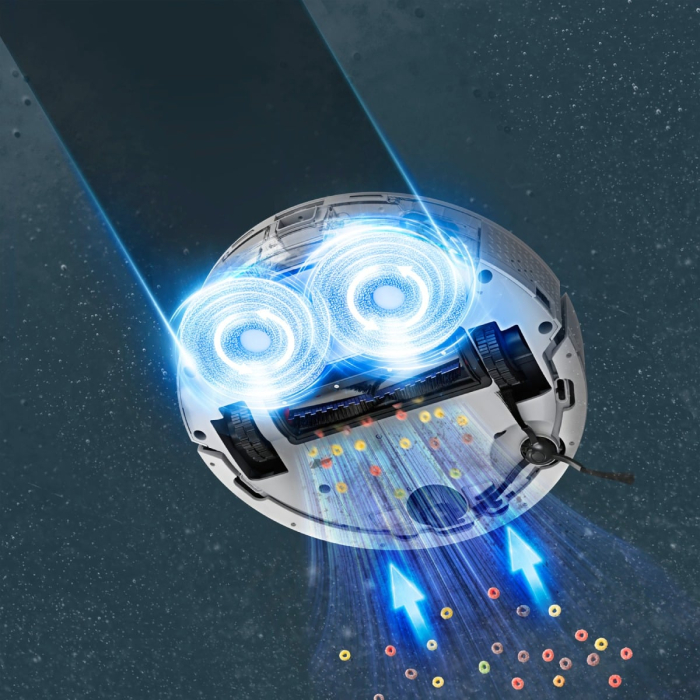 Aspirator robot Rowenta X-Plorer Serie 380+ RR89U7E0, putere 8.000 Pa, 120 minute, 4 trepte putere, management harti, statie de incarcare cu golire automata, recipient praf 0.22 L, laser LiDAR 360°, p [6]
