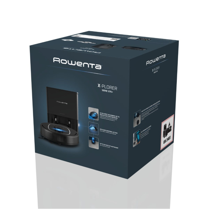 Aspirator robot Rowenta X-Plorer Serie 380+ RR89U7E0, putere 8.000 Pa, 120 minute, 4 trepte putere, management harti, statie de incarcare cu golire automata, recipient praf 0.22 L, laser LiDAR 360°, p [14]