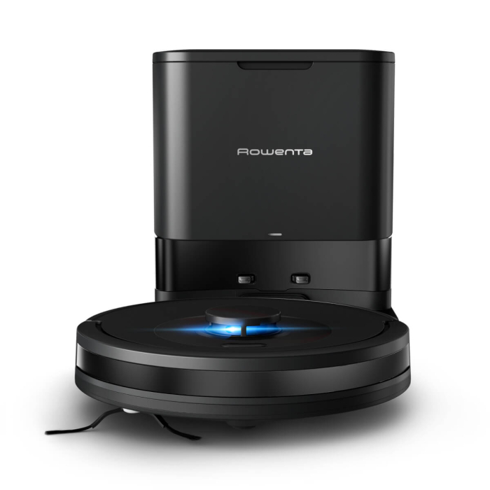 Aspirator robot Rowenta X-Plorer Serie 85+ RR87D5WH, aspira & spala, putere aspirare 6000 Pa, autonomie 270 minute, 4 trepte putere, statie de incarcare si golire praf, sistem Smart Aqua Power, negru [13]