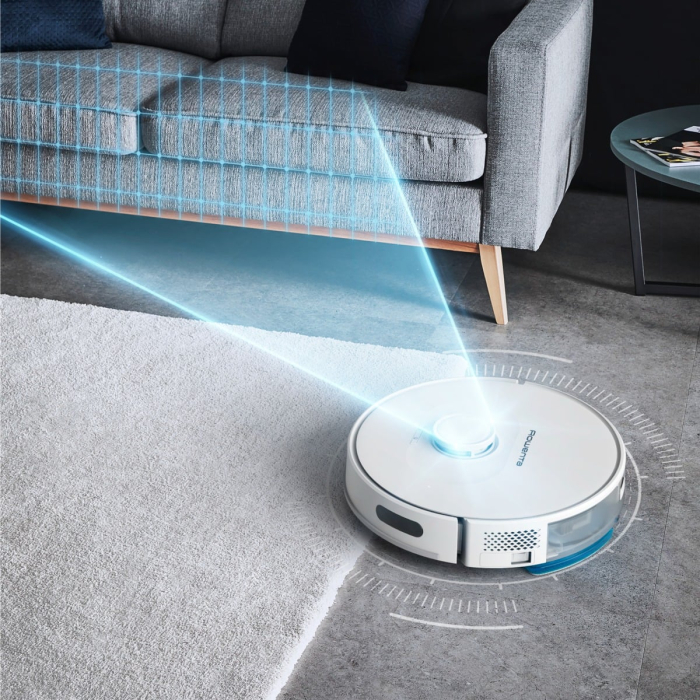 Aspirator robot X-Plorer S75 Animal & Allergy RR8567WH, sistem Smart Aqua Power, putere aspirare 2700 Pa, autonomie 120 min, Alb [9]