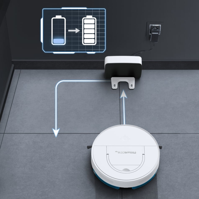 Aspirator robot X-Plorer Serie 130 Ai Animal & Allergy RR9077WH, actiune 4 in 1, autonomie de 120 minute, recipient pentru praf de 0.5L, alb [9]