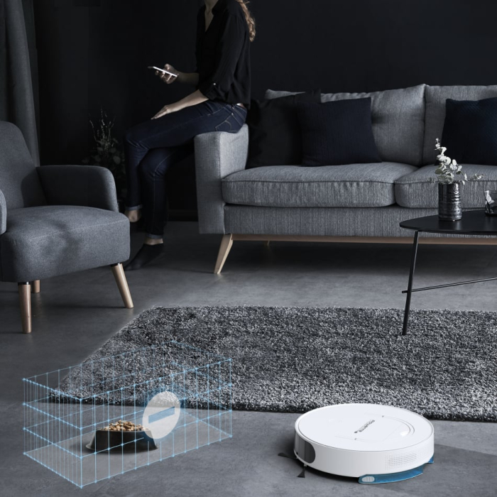 Aspirator robot X-Plorer Serie 130 Ai Animal & Allergy RR9077WH, actiune 4 in 1, autonomie de 120 minute, recipient pentru praf de 0.5L, alb [11]