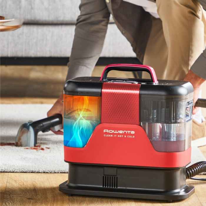 Aspirator tapiterie Rowenta Clean IT Hot & Cold IN7020F0 & Detergent pentru aspirator cu spalare Rowenta XD5320F0 pentru textile, covoare si pete animale de companie [9]