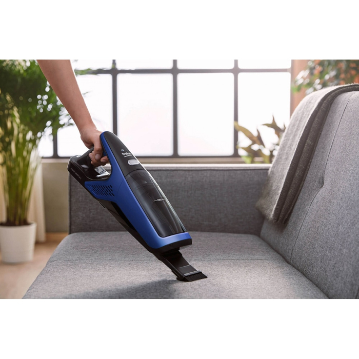 Aspirator vertical Beko VRT61821VD, 21.6 V, Li-Ion, 0.5 L, autonomie 70 min, filtru Hepa, Multifunctional, Perie pentru parul de animale, Albastru [4]
