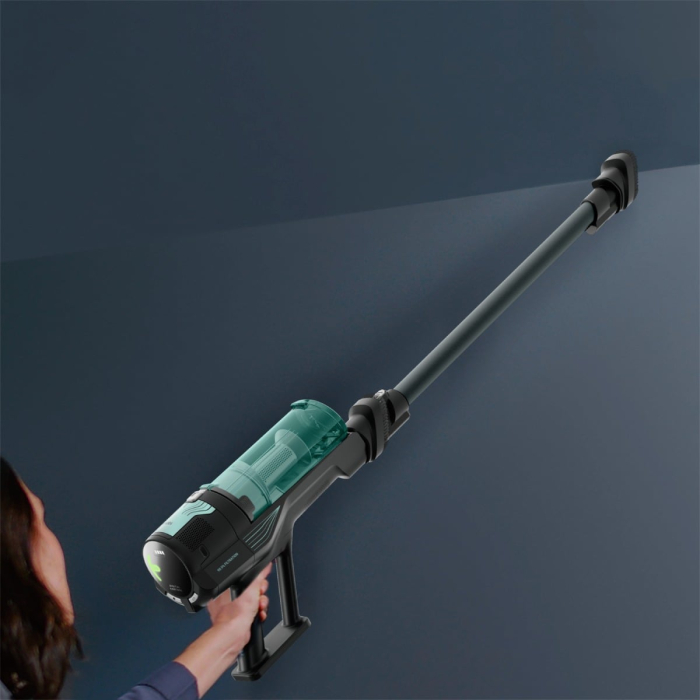 Aspirator vertical fara fir Rowenta X-Force 8.80 RH1831E0, 250 W, 100 air watts, autonomie de pana la 45 minute, iluminare LED, sistem Digital Control, greutate redusa, filtrare pana la 99%, verde & n [2]