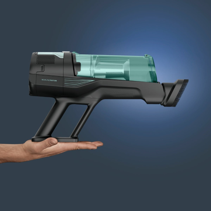 Aspirator vertical fara fir Rowenta X-Force 8.80 RH1831E0, 250 W, 100 air watts, autonomie de pana la 45 minute, iluminare LED, sistem Digital Control, greutate redusa, filtrare pana la 99%, verde & n [5]