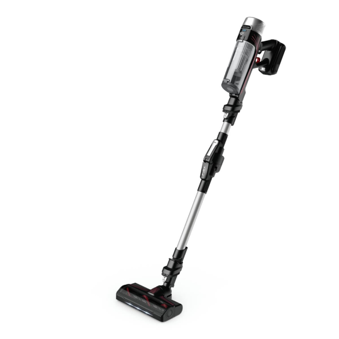 Aspirator vertical fara fir Rowenta X-Force Flex 9.60 Allergy RH2036WO, 250W, 100 air watts, 3 trepte de putere, functie boost, perie cu iluminare LED, autonomie pana la 45 minute, Negru & Gri [8]