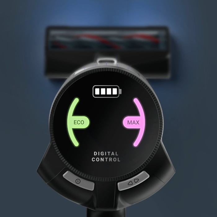 Aspirator vertical fara fir Rowenta X-Pert 5.80 RH5A31E0, 150 W, autonomie de pana la 40 minute, iluminare LED, sistem Digital Control, greutate redusa, filtrare pana la 99%, violet & argintiu [2]