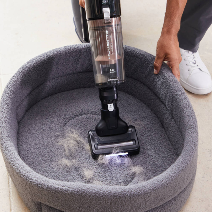 Aspirator vertical fara fir X-Force Flex 14.80 Animal RH9B74WO, 670W, Smart Control Display, Tehnologie Flex, Functie Boost, capacitate recipient de praf 0.65L, autonomie 90 de minute, negru & maro [5]