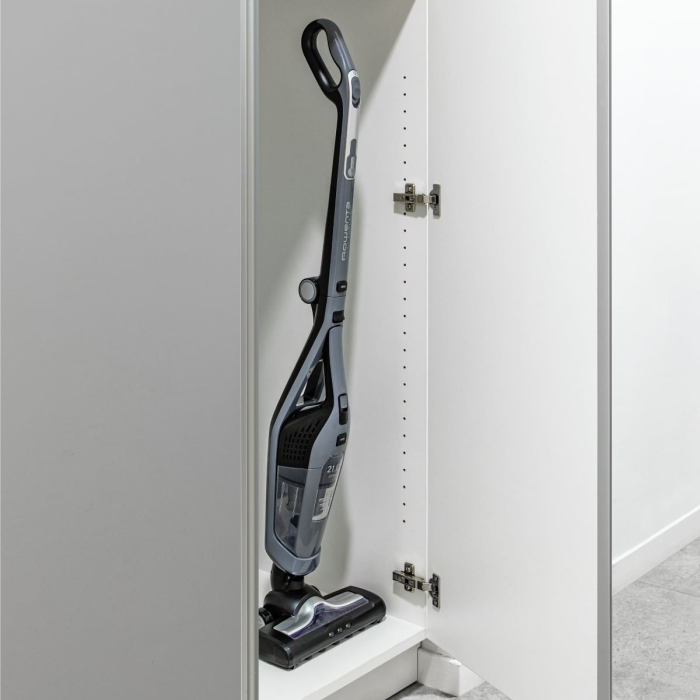 Aspirator vertical Rowenta Dual Force 2 in 1 RH6756WO, 48W, 21.6V, 0.6L, autonomie 45 min, perie de aspirare rotativa, Gri [13]