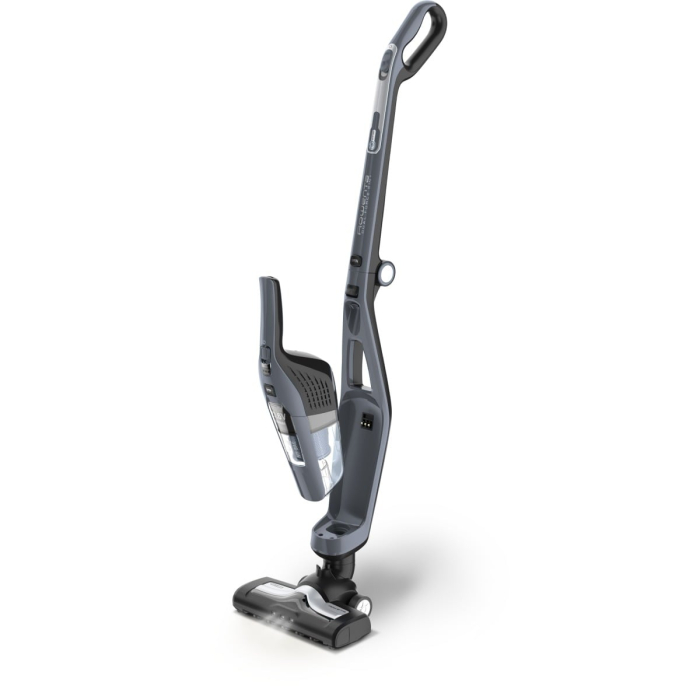 Aspirator vertical Rowenta Dual Force 2 in 1 RH6756WO, 48W, 21.6V, 0.6L, autonomie 45 min, perie de aspirare rotativa, Gri [2]