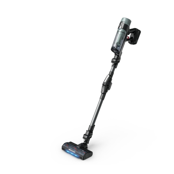 Aspirator vertical Rowenta X-Force Flex 10.80 RH7A35E0, 300 W, 18.5V, autonomie 60 minute, recipient 0.44 L, tehnologie flex, perie cu LED, panou digital SmartControl, filtrare 99.9%, verde & negru [10]