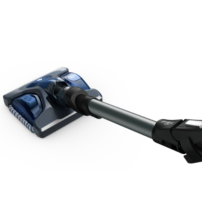 Aspirator vertical Rowenta X-Force Flex 12.60 cu mop Aqua RH98C8WO, 320W, 45 minute autonomie, baza de incarcare, tehnologie flex, Albastru/ negru [12]