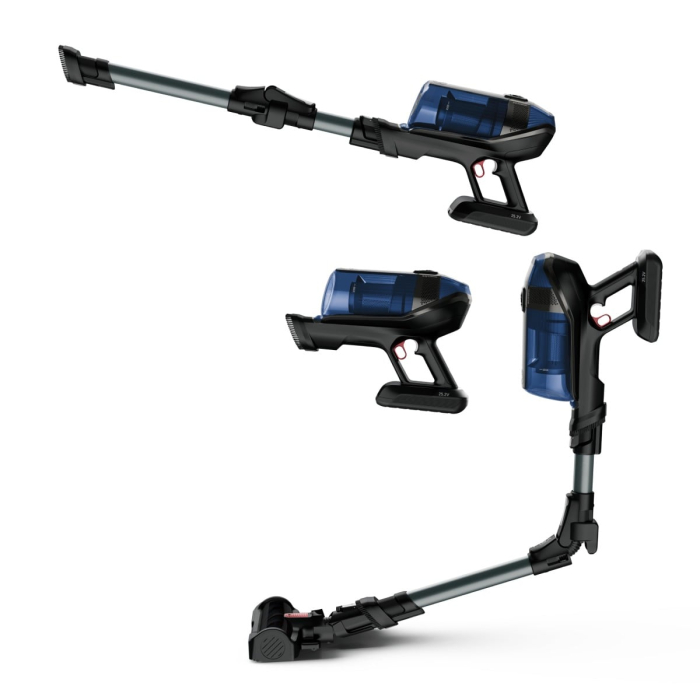 Aspirator vertical Rowenta X-Force Flex 12.60 cu mop Aqua RH98C8WO, 320W, 45 minute autonomie, baza de incarcare, tehnologie flex, Albastru/ negru [10]