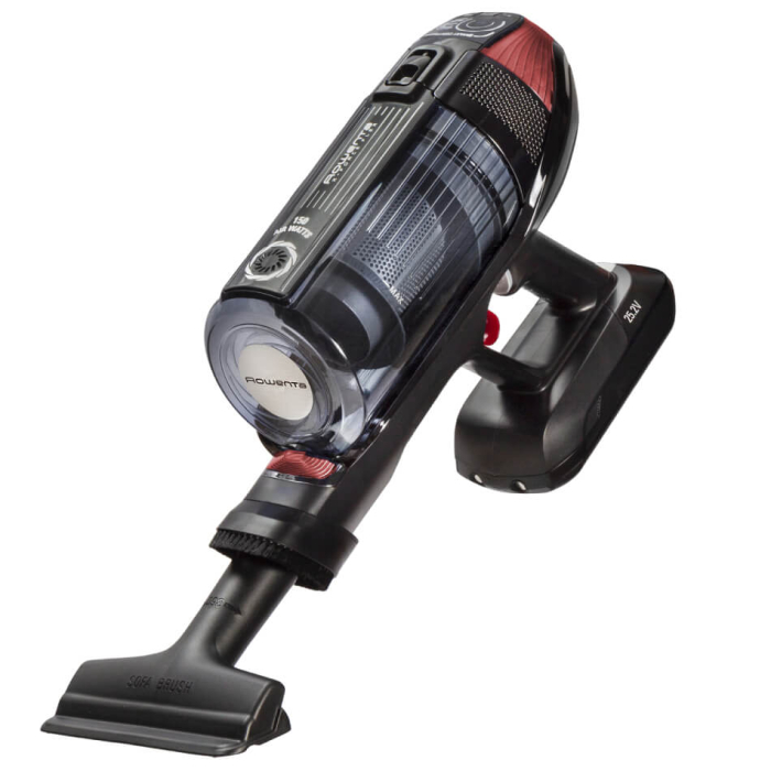 Aspirator vertical Rowenta X-Force Flex 12.60 RH98A7WO, 320W, 25.2V, capacitate praf 0.9L, autonomie 45 minute, perie animal turbo, gri & rosu [12]