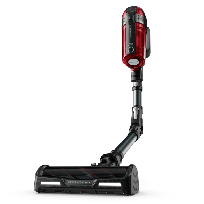 Aspirator vertical Rowenta X-Force Flex 12.60 RH98A8WO, 2 in 1, putere 320 W, putere aspirare 150 AirWats, autonomie pana la 45 min, tehnologie ciclonica, Animal Care, Negru/rosu [13]