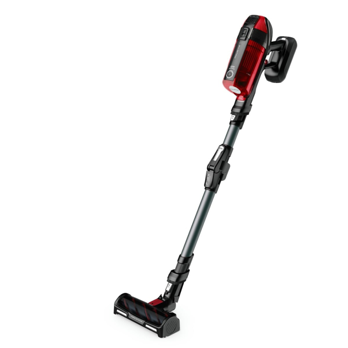 Aspirator vertical Rowenta X-Force Flex 12.60 RH98A8WO, 2 in 1, putere 320 W, putere aspirare 150 AirWats, autonomie pana la 45 min, tehnologie ciclonica, Animal Care, Negru/rosu [14]