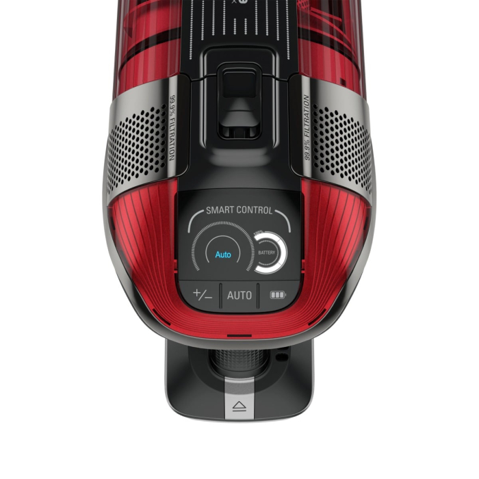 Aspirator vertical Rowenta X-Force Flex 12.60 RH98A8WO, 2 in 1, putere 320 W, putere aspirare 150 AirWats, autonomie pana la 45 min, tehnologie ciclonica, Animal Care, Negru/rosu [15]