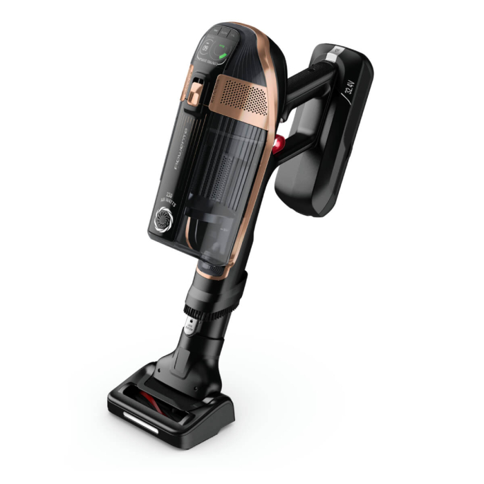 Aspirator vertical Rowenta X-Force Flex 15.60 RH99F1WO, 520W, Tehnologie flex, display control, accesorii animal care, stație încarcare, recipient praf 0.9L, autonomie max 1h si 20min, negru&maro [12]