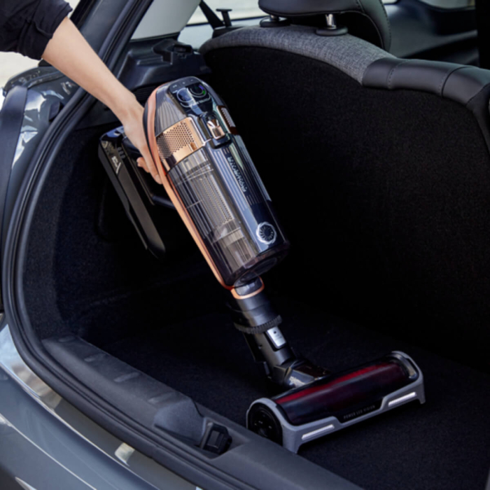 Aspirator vertical Rowenta X-Force Flex 15.60 RH99F1WO, 520W, Tehnologie flex, display control, accesorii animal care, stație încarcare, recipient praf 0.9L, autonomie max 1h si 20min, negru&maro [8]