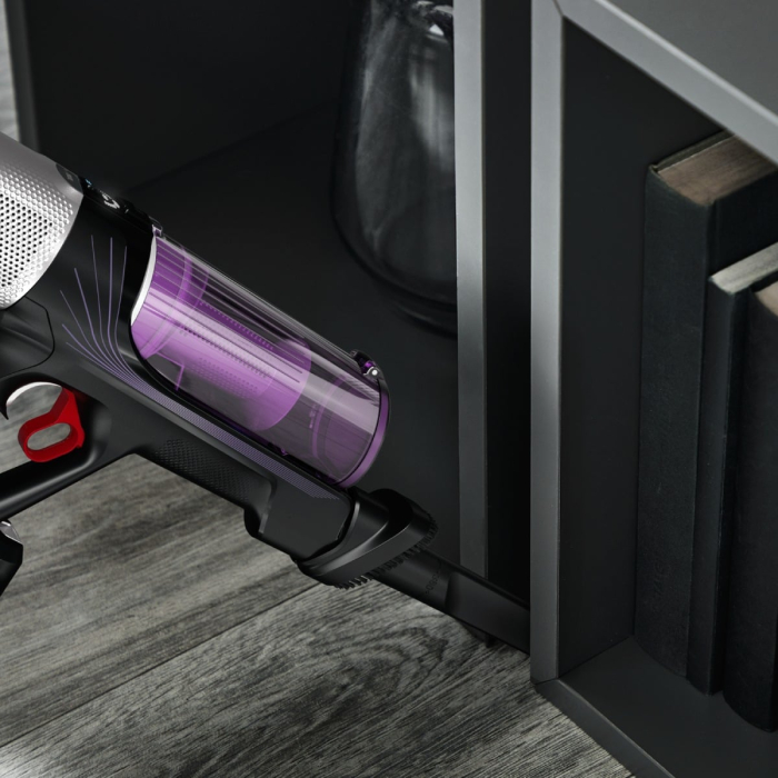 Aspirator vertical Rowenta X-FORCE FLEX 9.60 Allergy, RH2038WO, 200W, putere de aspirare 100 air watts,  autonomie pana la 45 minute, Negru/Violet [4]