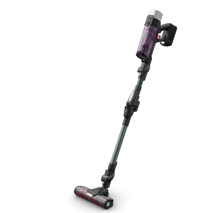 Aspirator vertical Rowenta X-Force Flex 9.60 Allergy RH2048WO, 250W, 45 minute autonomie, 3 trepte de putere, iluminare LED, functie Boost, statie de incarcare, negru & violet [2]