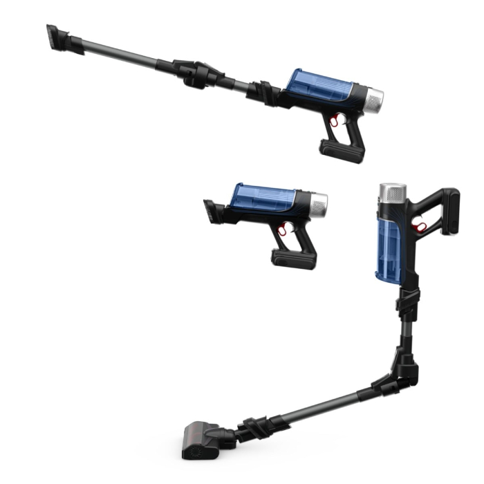 Aspirator vertical Rowenta X-Force Flex 9.60 Aqua RH20C7WO, putere de aspirare 100 Air Watts, Functie Boost, putere 250 W, gri & albastru [5]