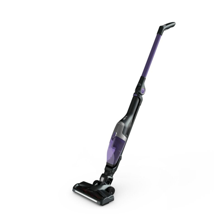 Aspirator vertical Rowenta X-TREM Compact 2 in 1 RH1238WO, 145W, tehnologie Flex, autonomie 40 minute, timp incarcare 4h, cap de aspirare, iluminare LED, recipient praf 0.4L, violet / negru [3]