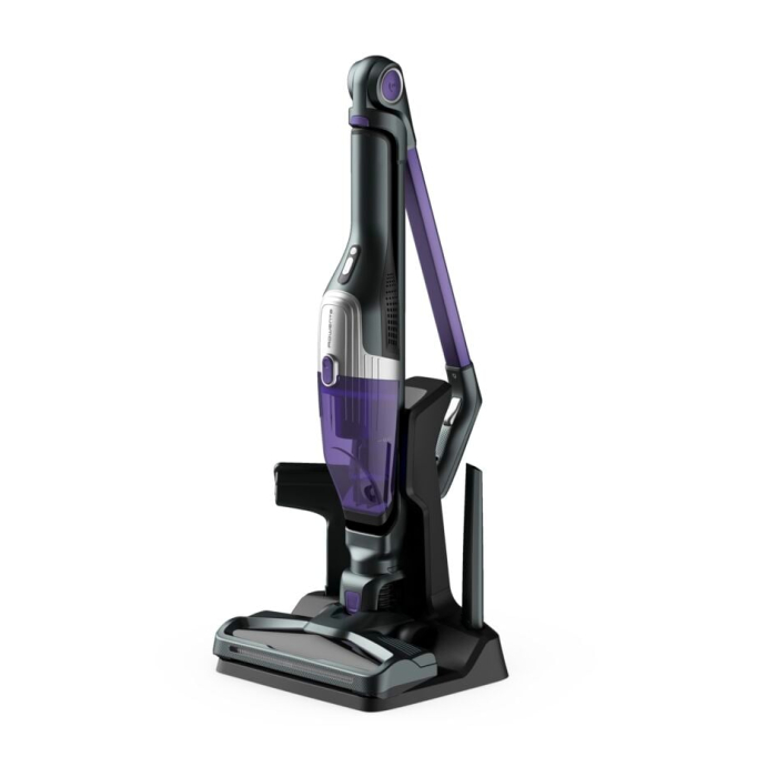 Aspirator vertical Rowenta X-TREM Compact 2 in 1 RH1238WO, 145W, tehnologie Flex, autonomie 40 minute, timp incarcare 4h, cap de aspirare, iluminare LED, recipient praf 0.4L, violet / negru [5]