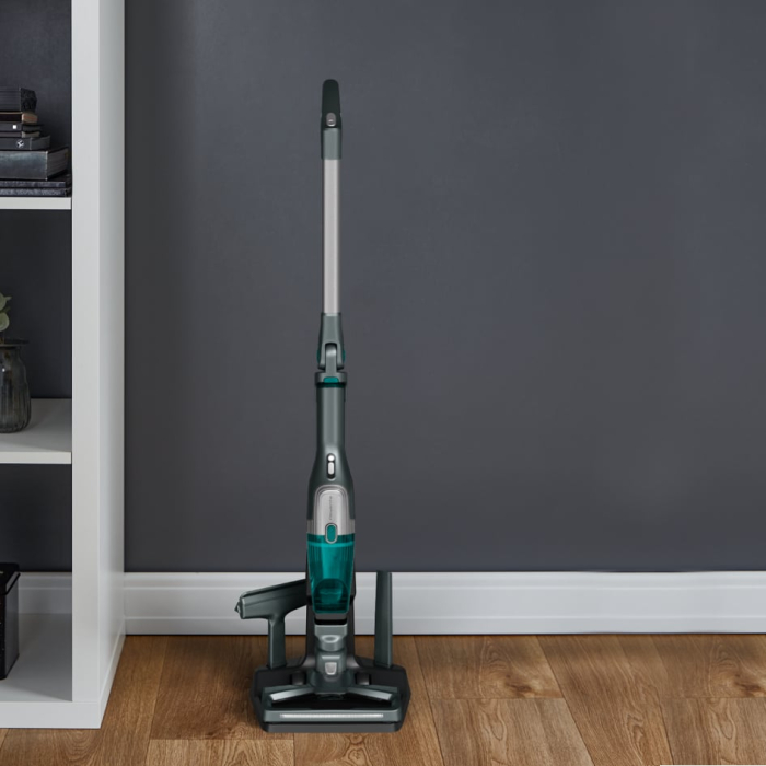Aspirator vertical Rowenta X-Trem Compact 2 in 1 RH1239WO, 145W, autonomie 40 minute, filtrare 99%, Tehnologie Flex, recipient praf 0.4 L, verde & gri [10]