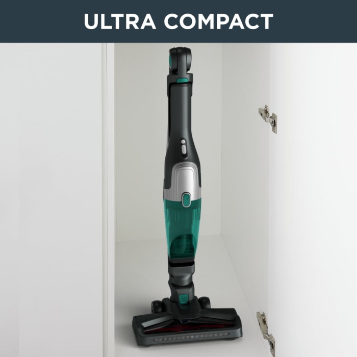 Aspirator vertical Rowenta X-Trem Compact 2 in 1 RH1239WO, 145W, autonomie 40 minute, filtrare 99%, Tehnologie Flex, recipient praf 0.4 L, verde & gri [14]