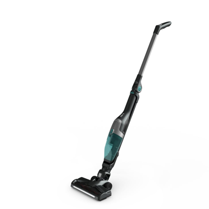 Aspirator vertical Rowenta X-Trem Compact 2 in 1 RH1239WO, 145W, autonomie 40 minute, filtrare 99%, Tehnologie Flex, recipient praf 0.4 L, verde & gri [2]