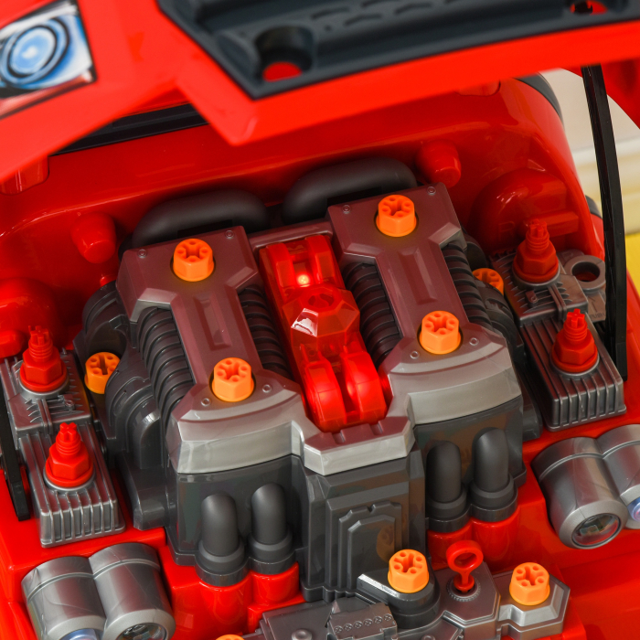  Atelier Camion Jucarie cu Motor, 61 Accesorii pentru Copii 3-5 Ani [8]