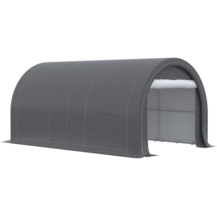  Auto-Garaj 3×5 m - Sopron Depozitare Portabil cu Usa Mare si Copertina pe Fermoar [8]