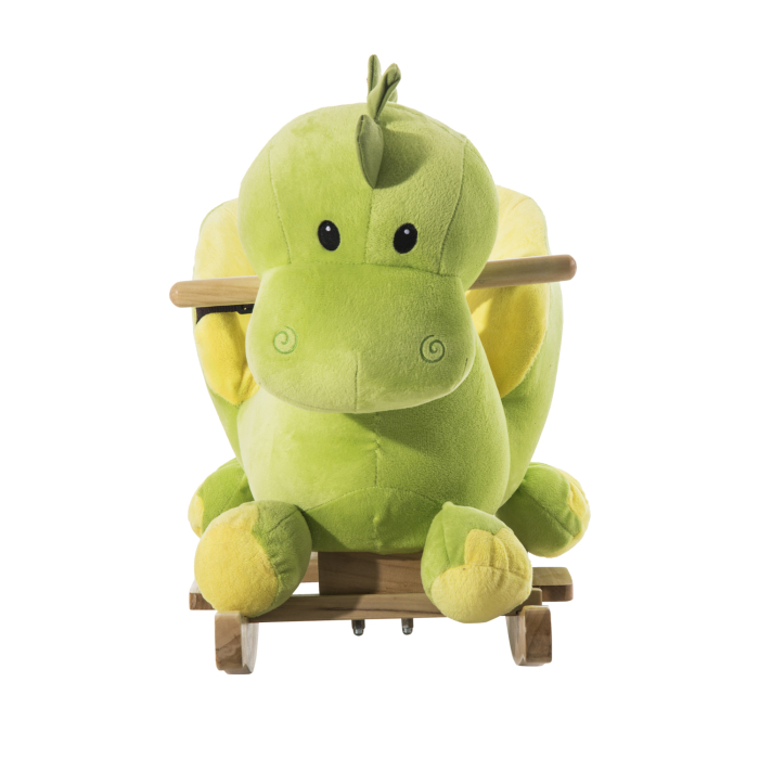  balansoar dragon copii 60x33x45cm, verde si galben [8]