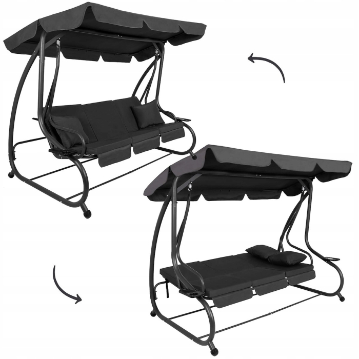 Balansoar leagan pat 3 persoane Corsica, cu plasa anti-insecte, sarcina 320kg [5]