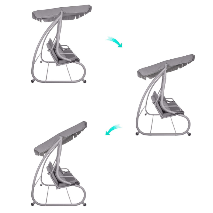Balansoar leagan pat 3 persoane Sersimo Venetia, GS15E, greutate maxima 280kg [13]
