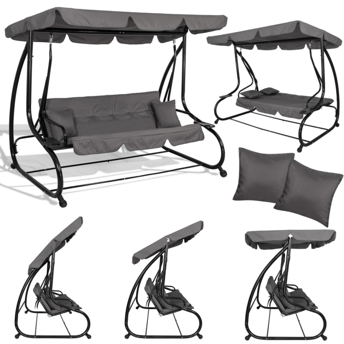 Balansoar leagan pat 4 persoane Sersimo Lisabona, GS3E, greutate maxima 280kg [8]