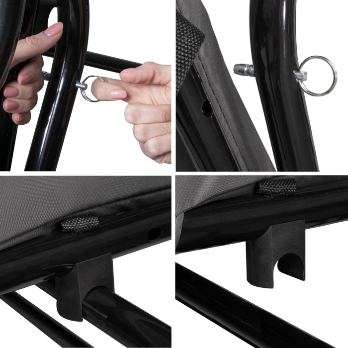 Balansoar leagan pat 4 persoane Sersimo Lisabona, GS3E, greutate maxima 280kg [12]