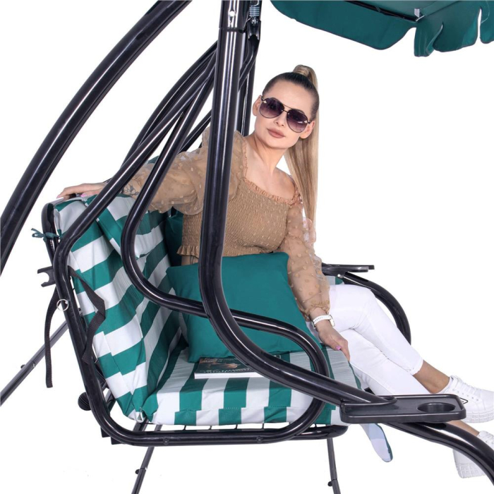 Balansoar leagan pat 4 persoane Sersimo Roma, sarcina 300kg [12]